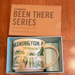Starbucks Been There Series Washington Mug - Green and Yellow